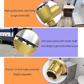 Amazon.com: Upgraded Brass 571-VAC-CHK-A RV Vacuum Breaker Check